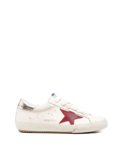 Golden Goose Deluxe Brand Pink "Super Star" Leather Upper Suede Star Laminated Heel for men