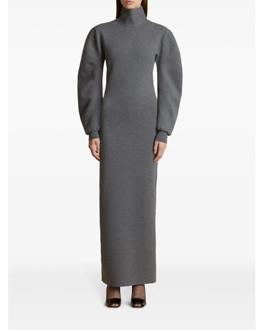 Khaite Gray The Storm Maxi Dress