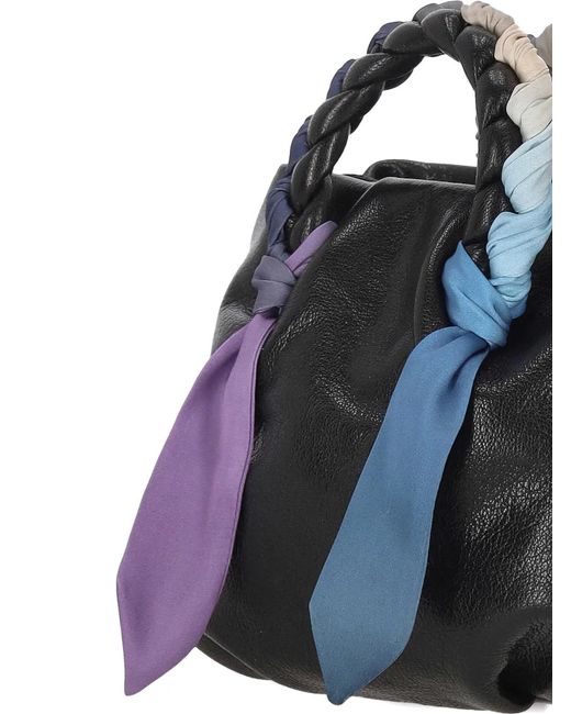 Hereu Blue Bombon Foulard Tote Bag