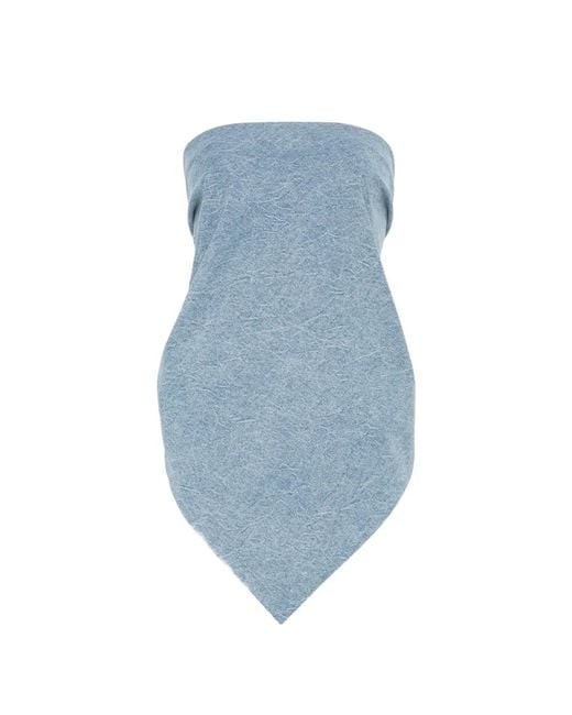 Agolde Blue X Maria Mcmanus Bandana Top