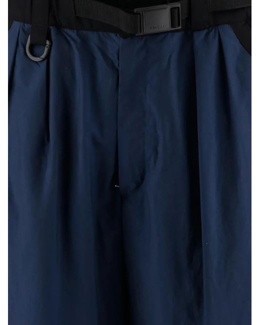 Y-3 Blue Logo-Print Shorts for men