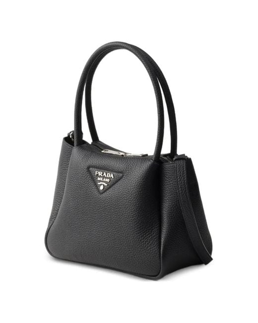 Prada Black Liaison Small Leather Handbag
