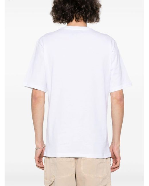 T-shirt en coton à motif Teddy Bear Moschino pour homme en coloris White