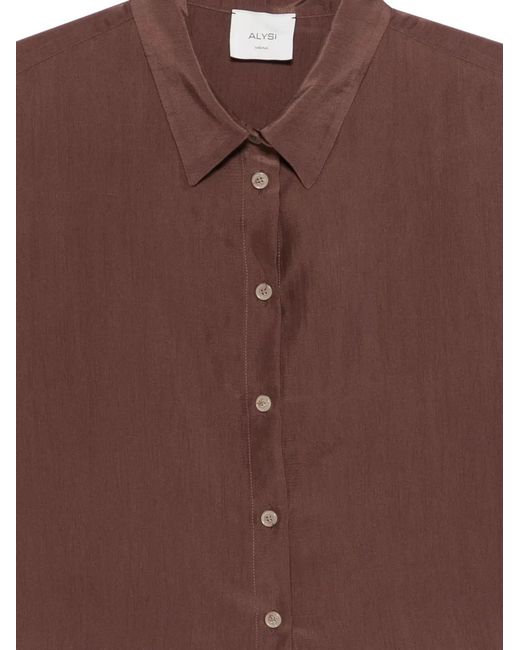 Alysi Brown Buttoned Shirt