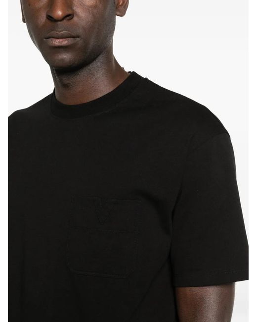Valentino Garavani Black Pocket T-Shirt for men