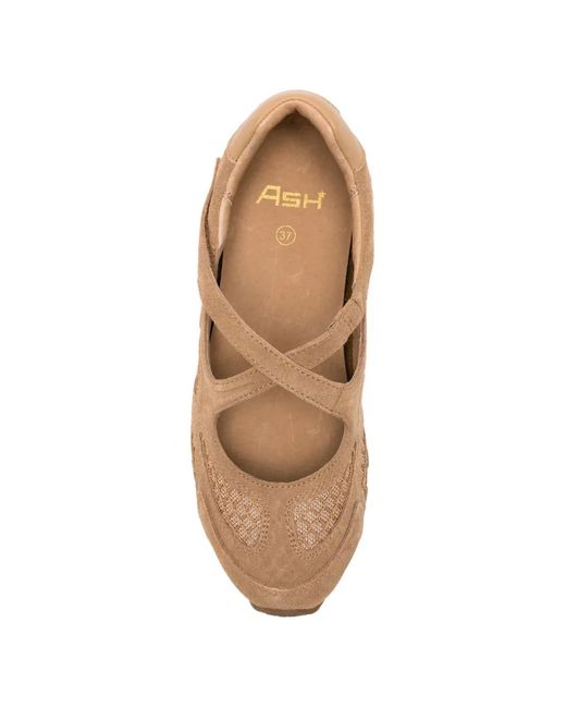 Ash White Kore Mary Jane Ballet Flats