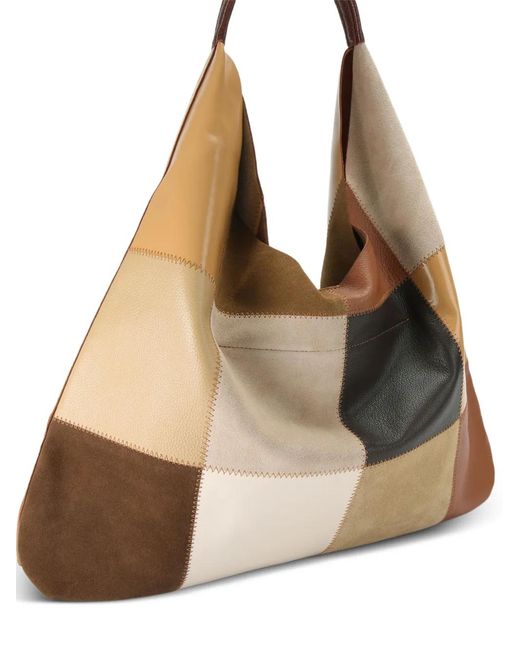 Kurt Geiger Natural Grand Sac Slouch Chelsea