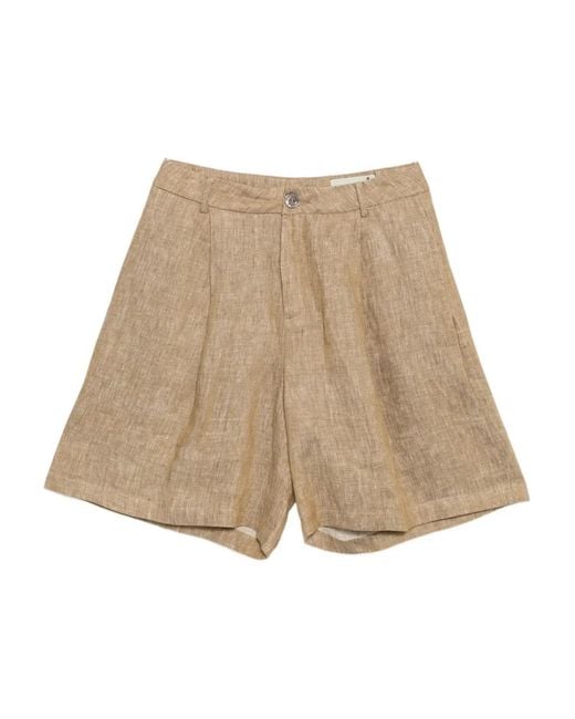 Bambah Natural Shorts Aus Leinen