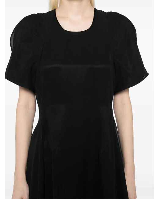 Jil Sander Black Georgette Dress