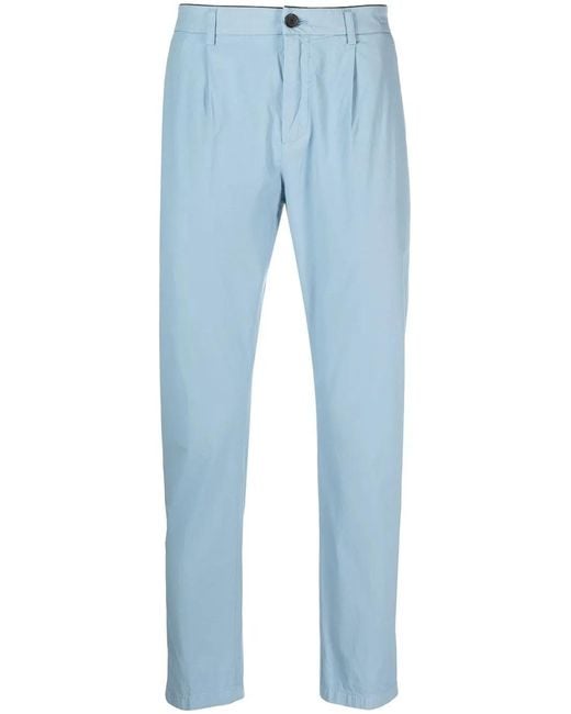 Department 5 Blue Prince Cropped Chino Trousers for men