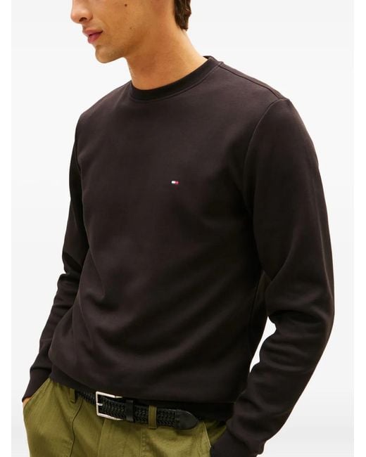 Tommy Hilfiger Pullover Mit Logo-Patch in Black für Herren
