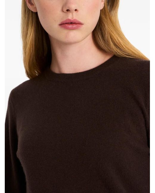 Pringle of Scotland Brown Crew-Neck Cashmere Sweater