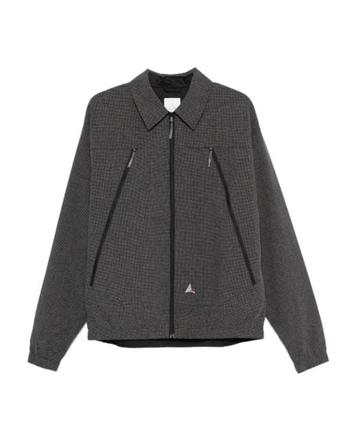 Giacca-Camicia Lamon Con Zip di Roa in Gray da Uomo