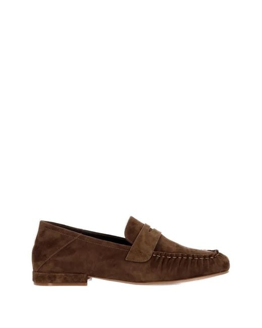 Bruno Premi Brown Suede Penny Loafers