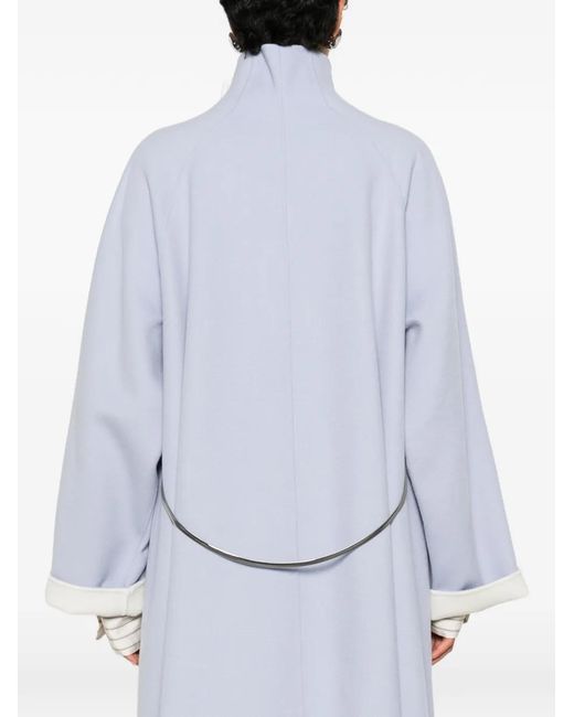 Sportmax Blue Button Pockets Coat