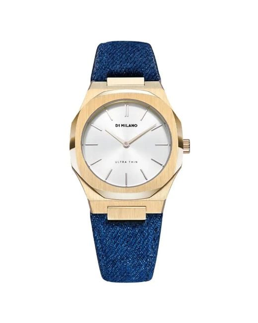 D1 Milano Blue Ultra Thin Classic Denim 34Mm