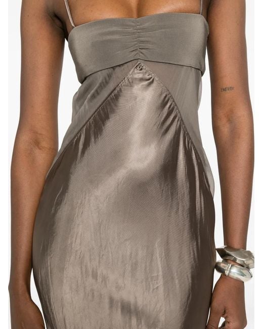 Rick Owens White Combo Slip Gown