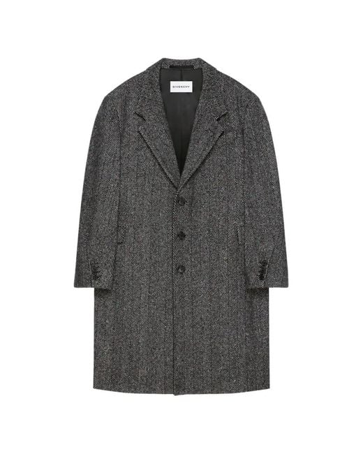 Givenchy Gray Tailored Coat for men