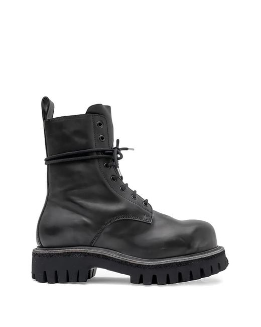 A Diciannoveventitre Black Combat Boots for men