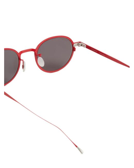 Eyevan 7285 Red Lunettes De Soleil À Monture Ovale for men