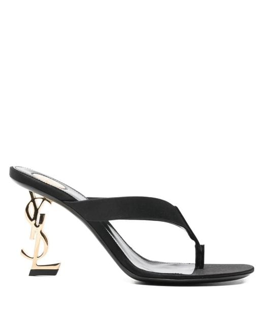Saint Laurent Black Opyum Mule Sandal