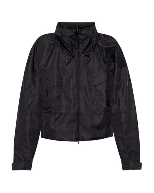 Giacca A Collo Alto Con Coulisse di Adidas By Stella McCartney in Black