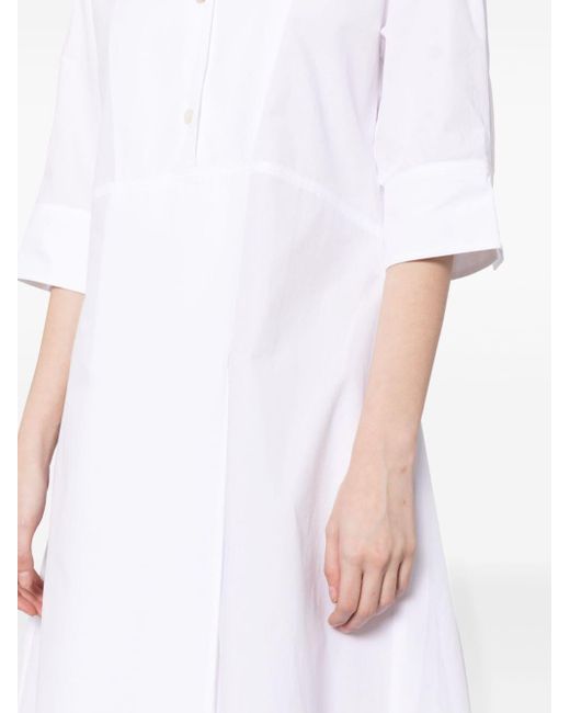 Robe-chemise en coton Studio Nicholson en coloris White