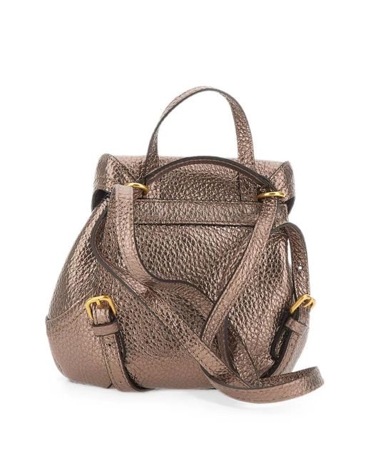 Gianni Chiarini Pink Violette Hammered Leather Backpack
