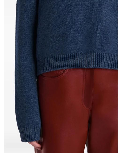 Khaite Blue Cashmere Sweater