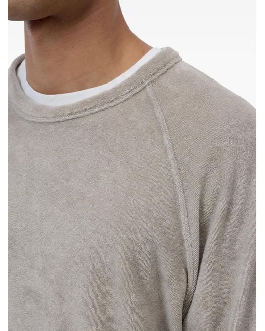 Closed Gray Raglan-Sleeved T-Shirt for men