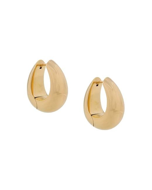 Tom Wood Metallic Large Ice Hoop Earrings