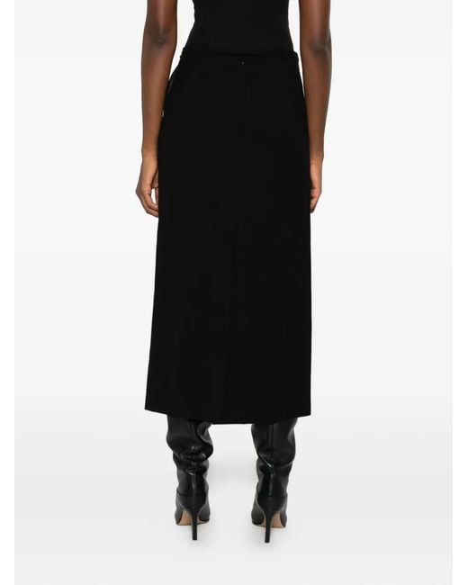 DUNST Black Wrap-Tie Skirt