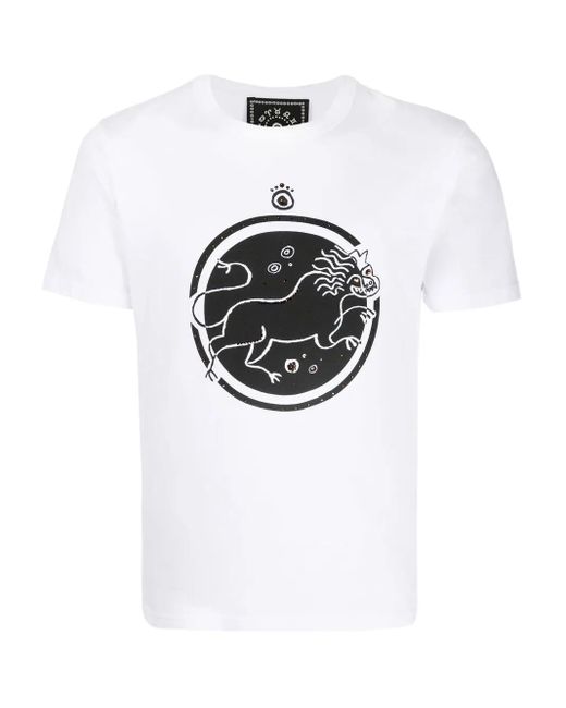 Swarovski White Crystal-Embellished T-Shirt