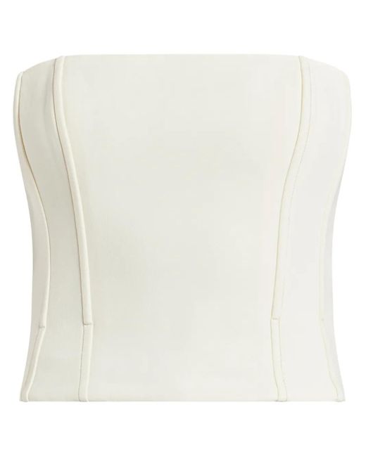 Acler ストラップレス トップ White