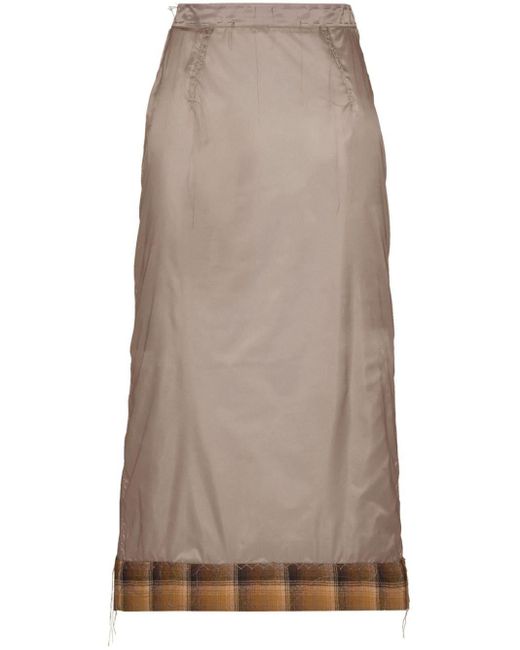 Falda semitranslúcida de x Pendleton Maison Margiela de color Gray