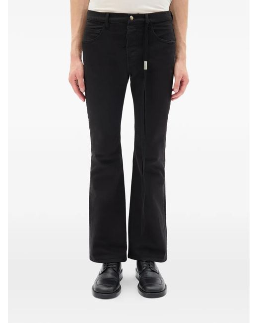 Ann Demeulemeester Black Jonas 5-Pocket Bootcut Jeans for men