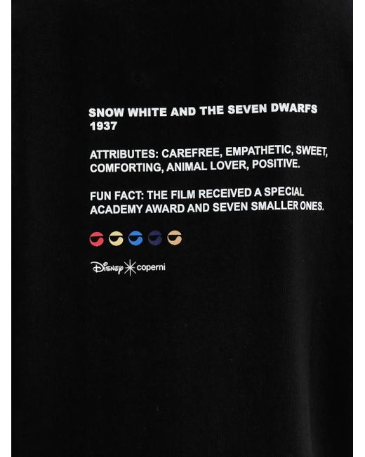 Coperni Black X Disney Snow Graphic T-Shirt