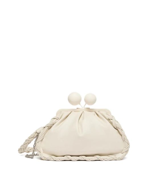 Weekend by Maxmara Natural Medium Pasticcino Braided-Strap Shoulder Bag