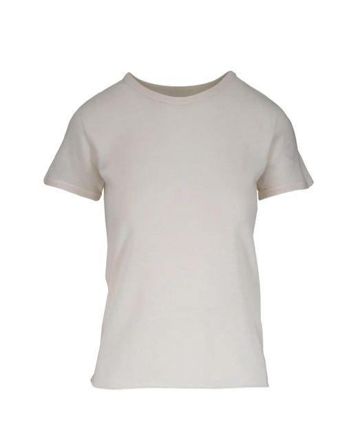 Majestic Filatures Gray Fine-Knit Crew-Neck T-Shirt