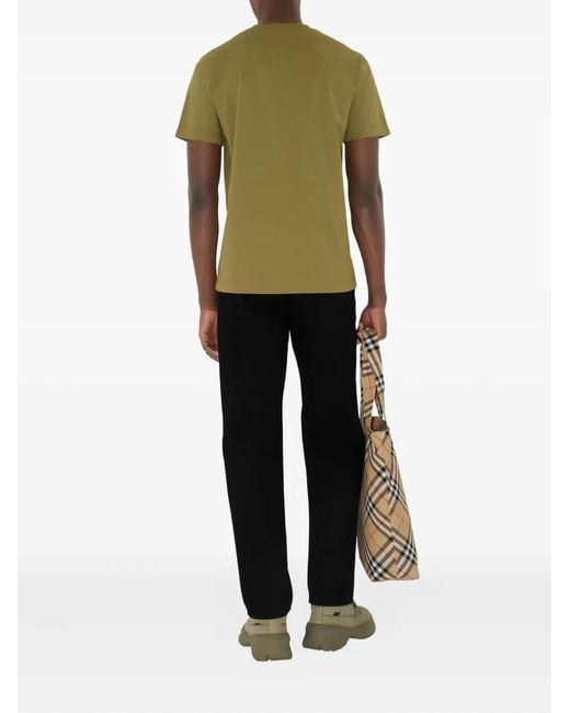 Burberry Green Logo T-Shirt for men