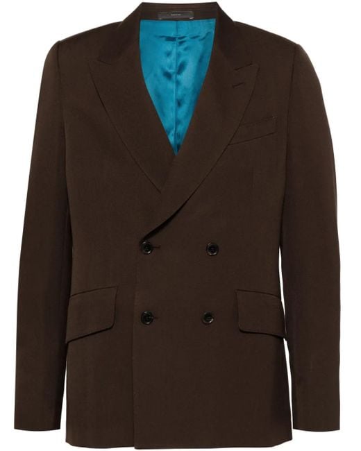 Paul Smith Black Double-Breasted Blazer for men
