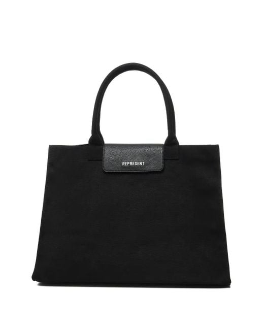 メンズ Represent キャンバス ハンドバッグ Black