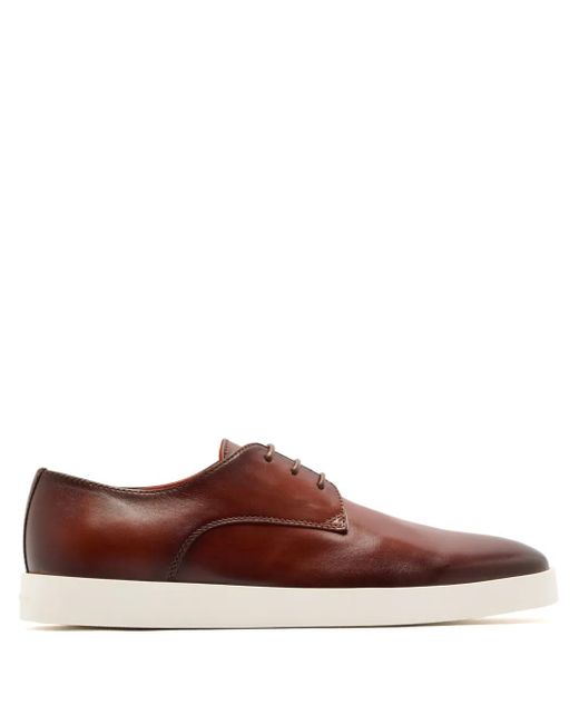 Derby Stringate di Santoni in Brown da Uomo