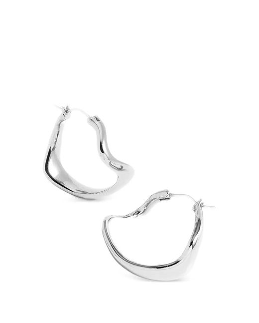 Yoj Natural Maxi Astin Hoop Earrings