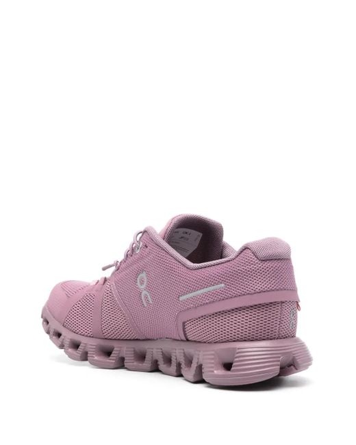 On Shoes Purple Cloud 5 Debossed-Logo Sneakers