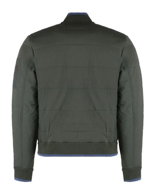Moorer Green Corbin Zip-Up Quilted Jacket for men