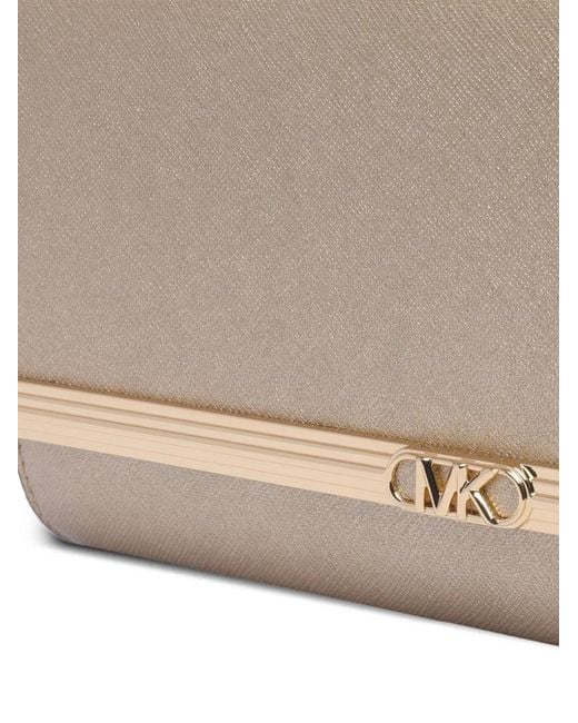 MICHAEL Michael Kors Natural Mona Detachable-Chain Clutch Bag