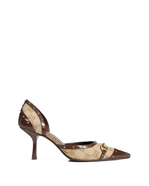 Gucci Metallic Savoy Pumps