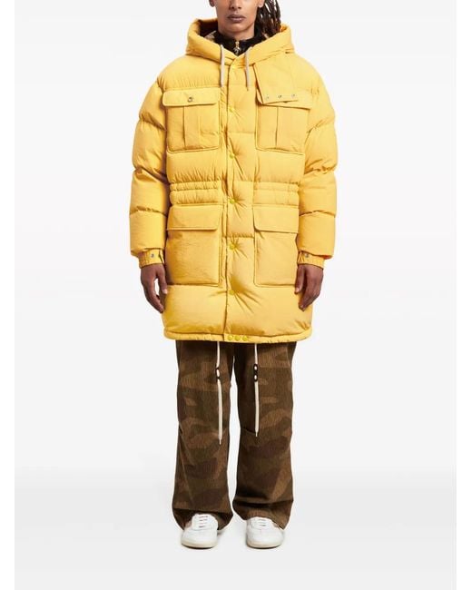Moncler Yellow X Long Parka Coat