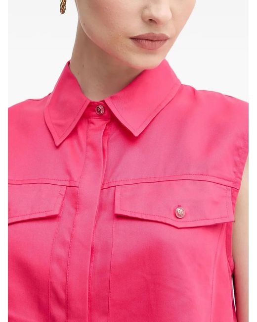 GAUDI Pink Chest-Pockets Shirt